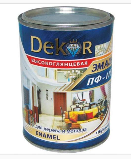 Эмаль ПФ-115 "DEKOR" бел.матовая 1,8 кг РФ - фото 1 - id-p189883012