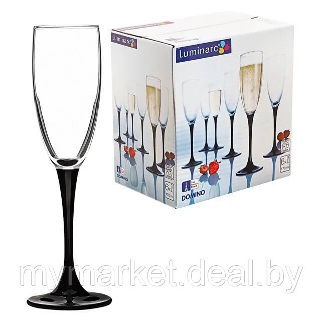 Набор фужеров для шампанского 6 шт. Luminarc DOMINO Н8167 - фото 2 - id-p189888534
