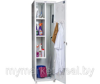 Шкаф металлический / Шкаф для раздевалок ПРАКТИК LS-11-50 для одежды - фото 2 - id-p189887479
