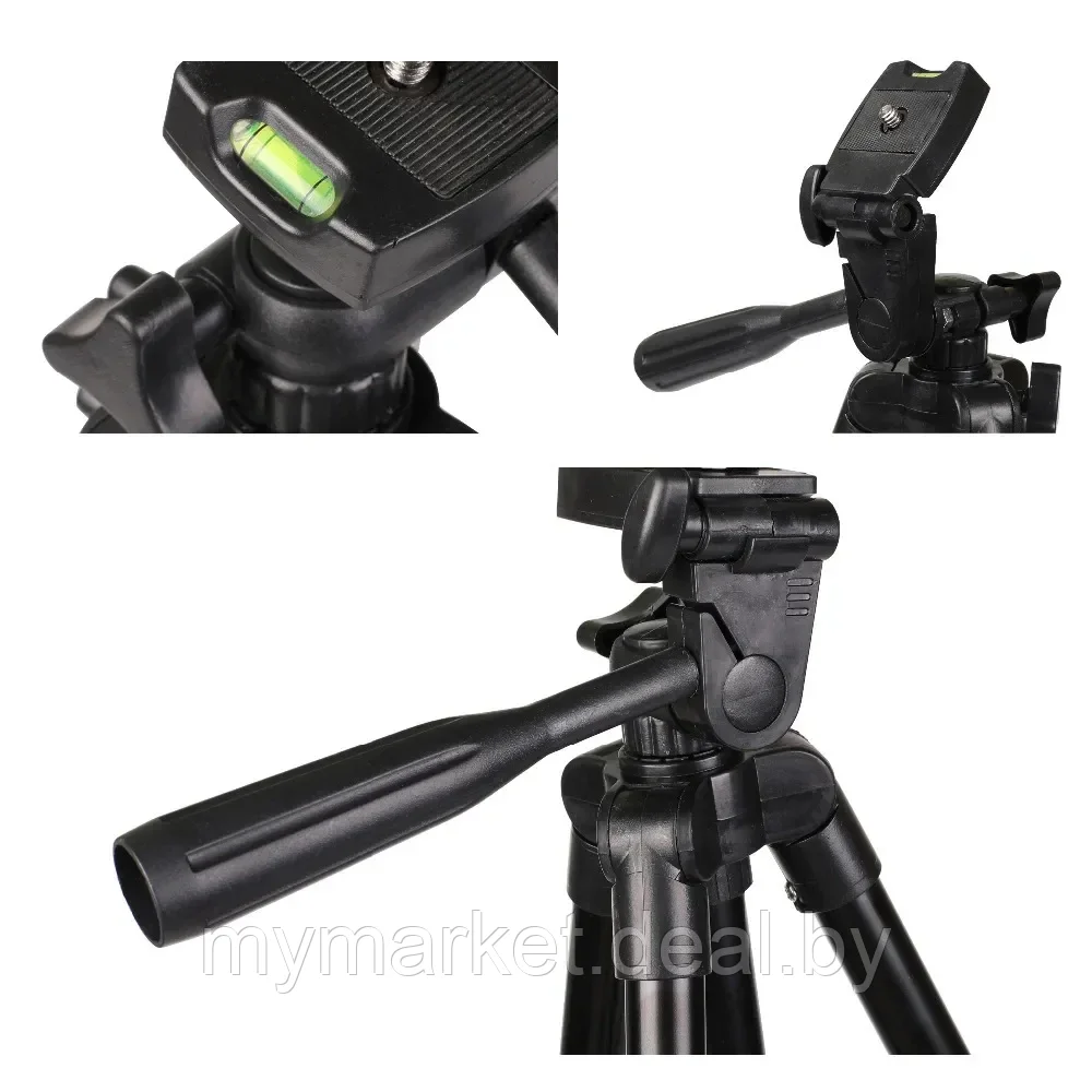 Tripod 3120А профессиональный штатив для камеры /Стойка для вспышки фотоаппарата /Трипод для кольцевой лампы - фото 2 - id-p189885673