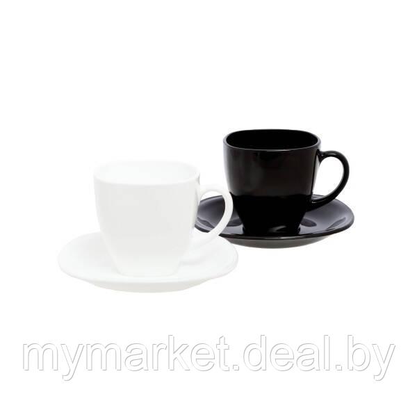 Чайный сервиз на 6 персон Luminarc CARINE WHITE/BLACK D2371 - фото 3 - id-p189888725