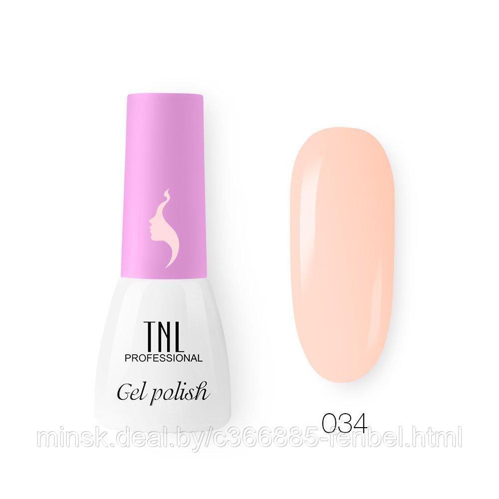 "TNL" Гель-лак "8 Чувств" Mini №034 - абрикосовый, 3.5 мл.
