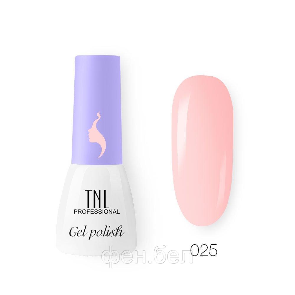 "TNL" Гель-лак "8 Чувств" Mini №025 - пастельно-розовый, 3.5 мл.