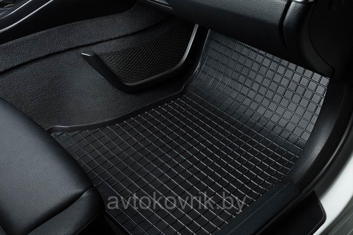 Коврики для Audi A7 II (C8) 2018-н.в.в салон резиновые рисунок сетка - фото 4 - id-p189927402