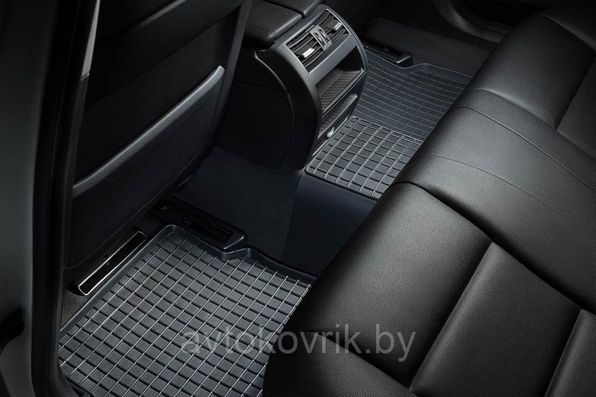 Коврики для Audi A7 II (C8) 2018-н.в.в салон резиновые рисунок сетка - фото 5 - id-p189927402