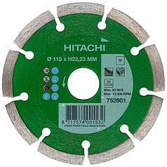 Диск алмазный отрезной Hitachi HTC-752801 (115х1,8х22,2 мм)