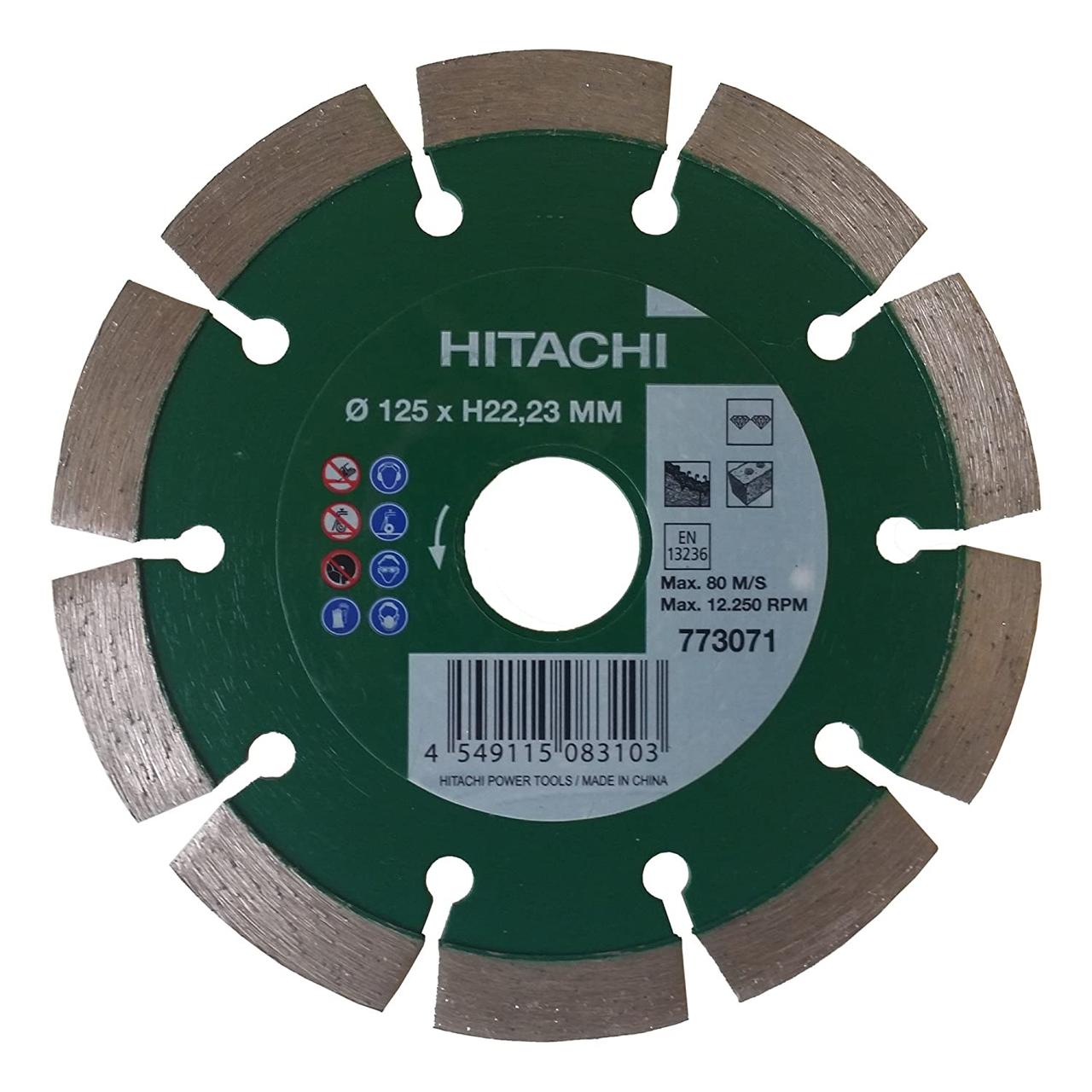 Диск алмазный отрезной Hitachi HTC-773071 (125х1,8х22,2 мм)