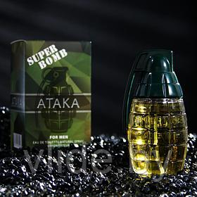 Туалетная вода мужская Super Bomb Ataka, 90 мл