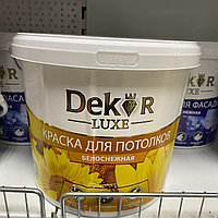 Краска ВД-АК 216 "DEKOR" для потолков белоснежная 7 кг РФ