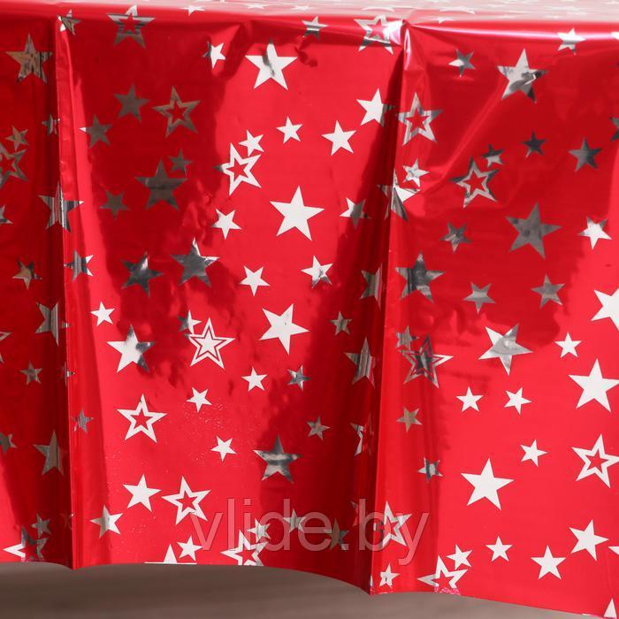 Скатерть «Звёзды», 137 × 183 см, цвет красный - фото 3 - id-p189927459