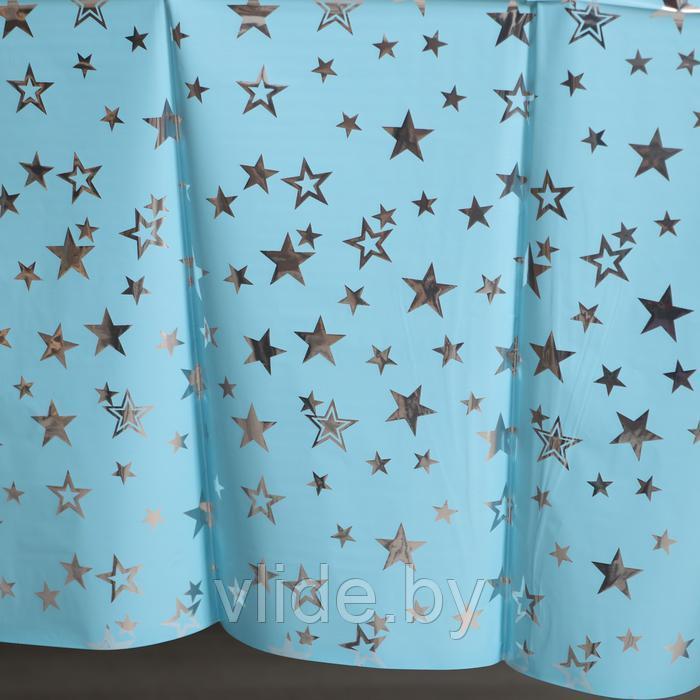 Скатерть «Звёзды», 137 × 183 см, цвет голубой - фото 3 - id-p189927470