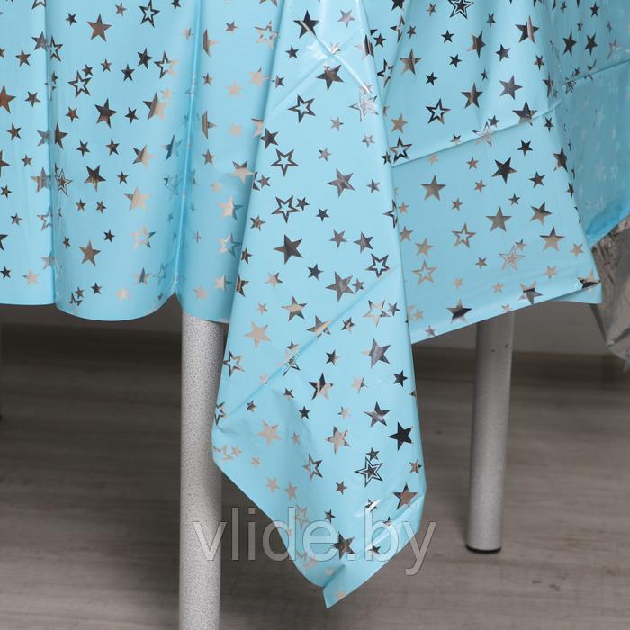 Скатерть «Звёзды», 137 × 183 см, цвет голубой - фото 2 - id-p189927470