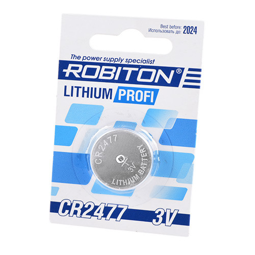 Батарейка (элемент питания) литиевая дисковая ROBITON Lithium CR2477, 3V (R-CR2477) - фото 2 - id-p189927494