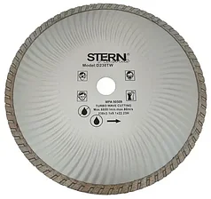 Диск алмазный отрезной Stern Turbo D230TW (230х22 мм)