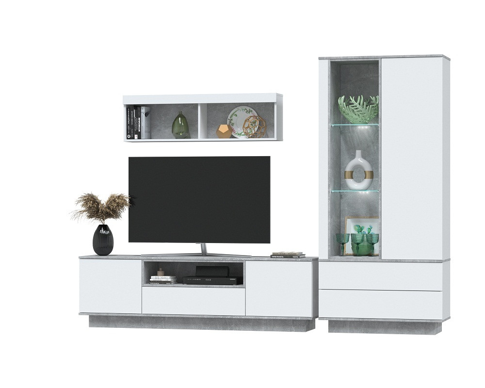 Стенка для гостиной Quartz 4 с подсветкой