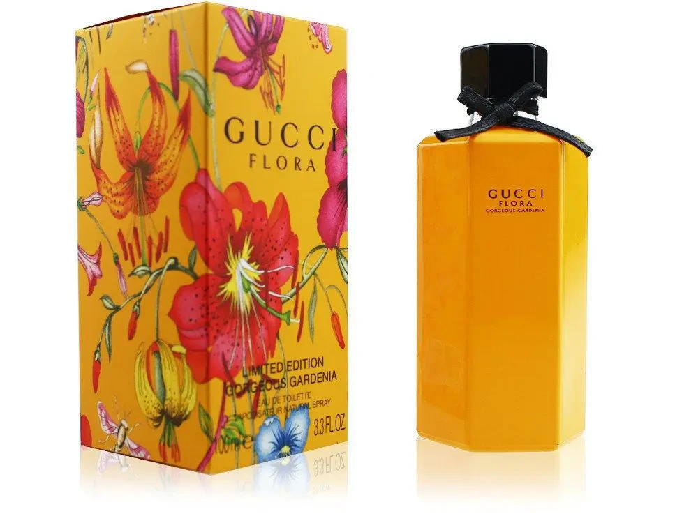 Женская туалетная вода Gucci Flora Gorgeous Gardenia Limited Edition 2018 edt 100ml - фото 2 - id-p189931302