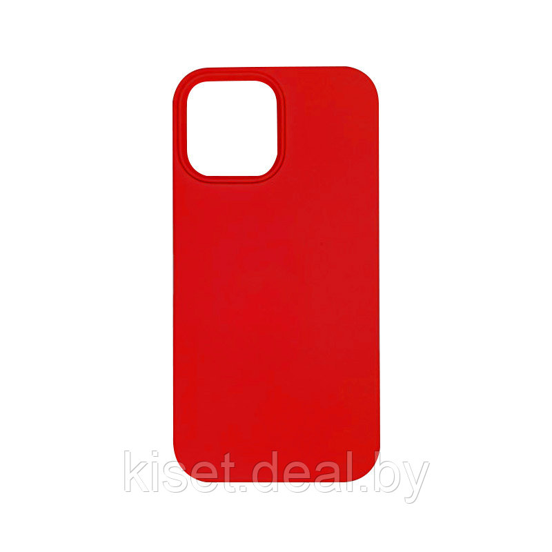 Бампер KST Silicone Case для iPhone 13 Mini красный без лого - фото 1 - id-p189935810