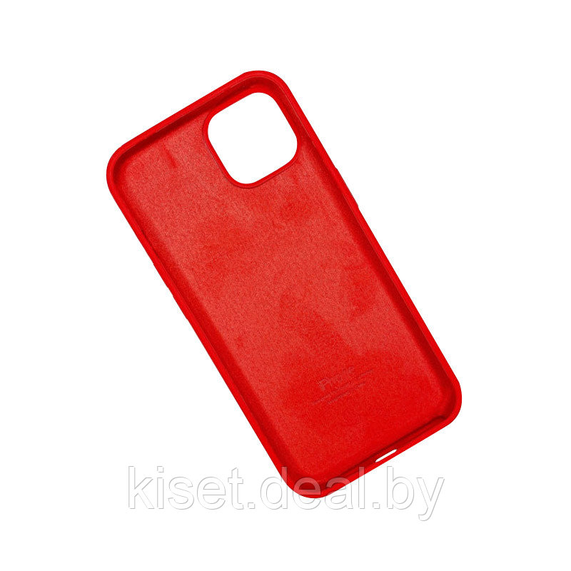 Бампер KST Silicone Case для iPhone 13 Mini красный без лого - фото 2 - id-p189935810