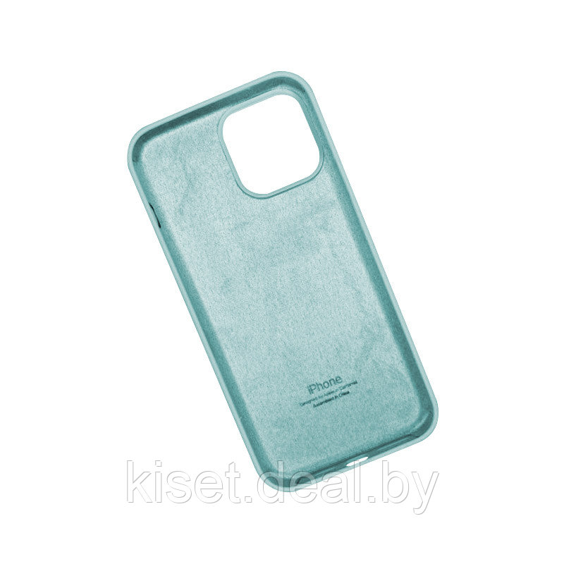 Бампер KST Silicone Case для iPhone 13 Pro Max мятный без лого - фото 2 - id-p189935813