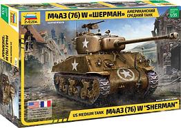 Сборная модель Звезда Американский средний танк М4А3 Шерма