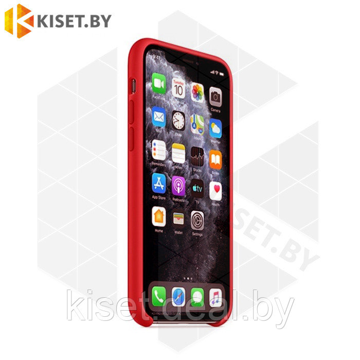Бампер Silicone Case для iPhone 11 Pro Max красный - фото 2 - id-p189964852