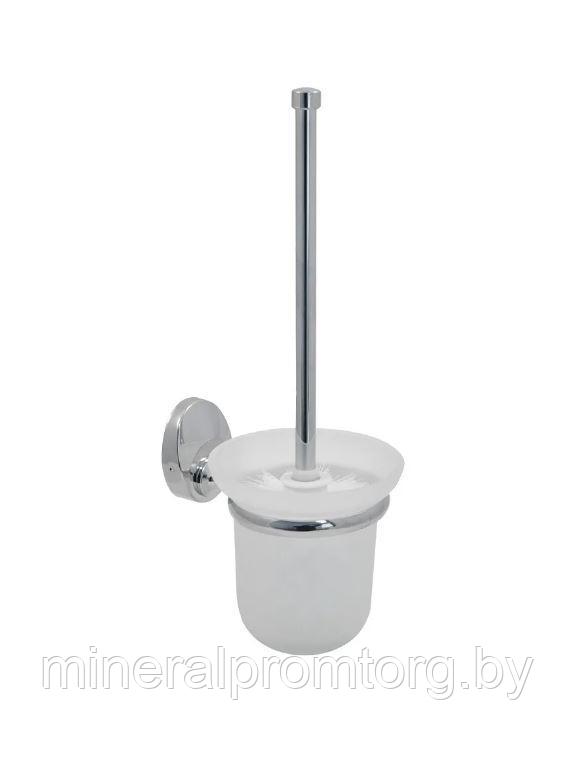 Ершик туалетный стеклянный Solinne 16161, хром, стекло-сатин, фото 1