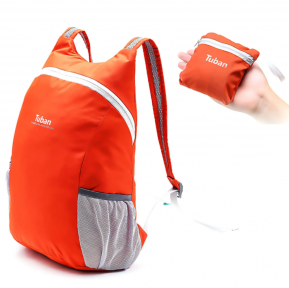 Складной компактный рюкзак Tuban (ХИТ СЕЗОНА) Оранжевый - фото 1 - id-p179629201