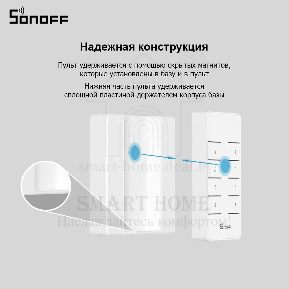 Sonoff RM433R2-Base (база-держатель для пульта ДУ Sonoff RM433R2) - фото 4 - id-p189969598