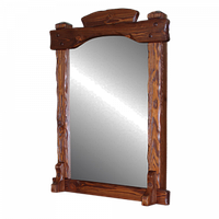 Зеркало настенное  из натурального дерева "Банное Люкс №1"