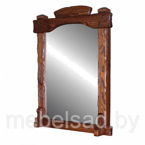 Зеркало настенное из натурального дерева "Банное Люкс №1" - фото 1 - id-p189972639