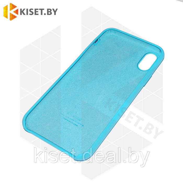 Бампер Silicone Case для iPhone X / Xs голубой #16 - фото 2 - id-p189972703