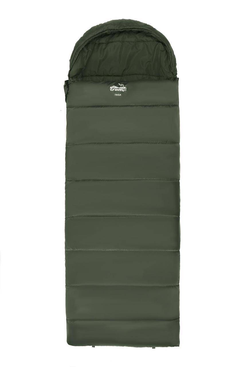 Спальный мешок одеяло Tramp Taiga 400XL (правый) 220*100 см - фото 1 - id-p189973124