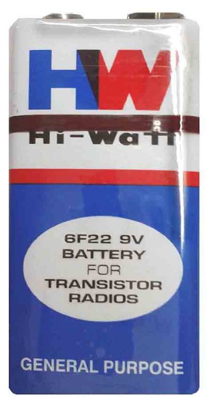 Батарейка Hi-Watt 6F22 "Крона" - фото 1 - id-p189975343