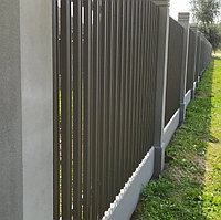 Забор из бетонных столбов 4