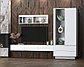 Стенка для гостиной Quartz 10 Белый платинум-Бетон, фото 2