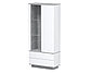 Стенка для гостиной Quartz 10 Белый платинум-Бетон, фото 5