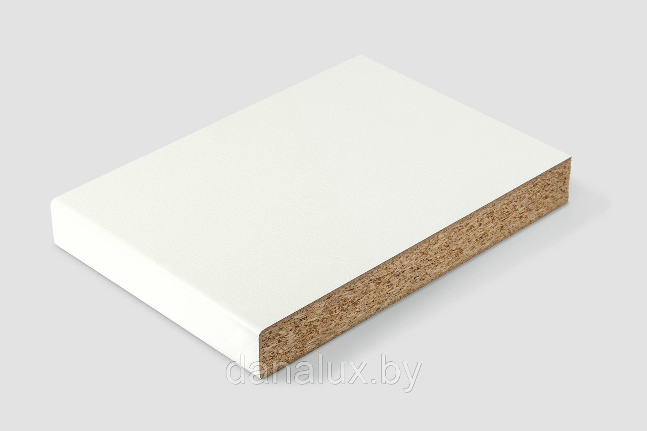 Столешница Дана Топ постформинг цвет белый 50 см + влагостойкий лак - фото 1 - id-p181976602