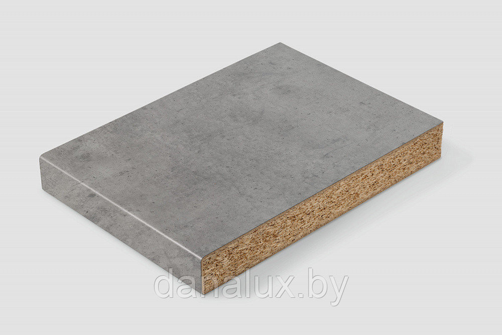 Столешница Дана Топ постформинг цвет бетон чикаго 40 см + влагостойкий лак - фото 1 - id-p181976635