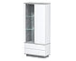 Стенка для гостиной Quartz 10 с подсветкой Белый платинум-Бетон, фото 5