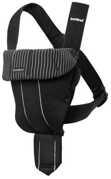 Рюкзак для переноски BabyBjorn Original Черный/В белую полоску - фото 1 - id-p24033112