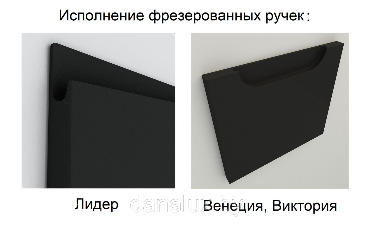 Шкаф-пенал Дана Лидер 40 напольный с корзиной (черный) левый - фото 5 - id-p181976820