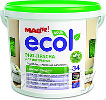 Краска ECOL 34 для интерьеров (белый) 1 л (1,4 кг)