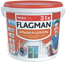 Краска FLAGMAN 31К (шоколадно-коричневый) 3 л (4 кг)