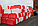 Дорожный барьер 1200 мм — красный, фото 2
