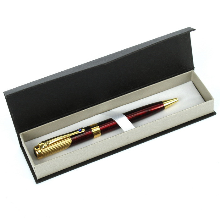 Ручка подарочная в футляре с золотистой отделкой - фото 1 - id-p189984222