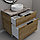 Тумба со столешницей Дана Каскад Топ 40 напольная на 2 ящика с корзиной (дуб галифакс), фото 5