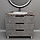 Тумба со столешницей Дана Каскад Топ 70 напольная на 3 ящика (цвет бетон чикаго), фото 4