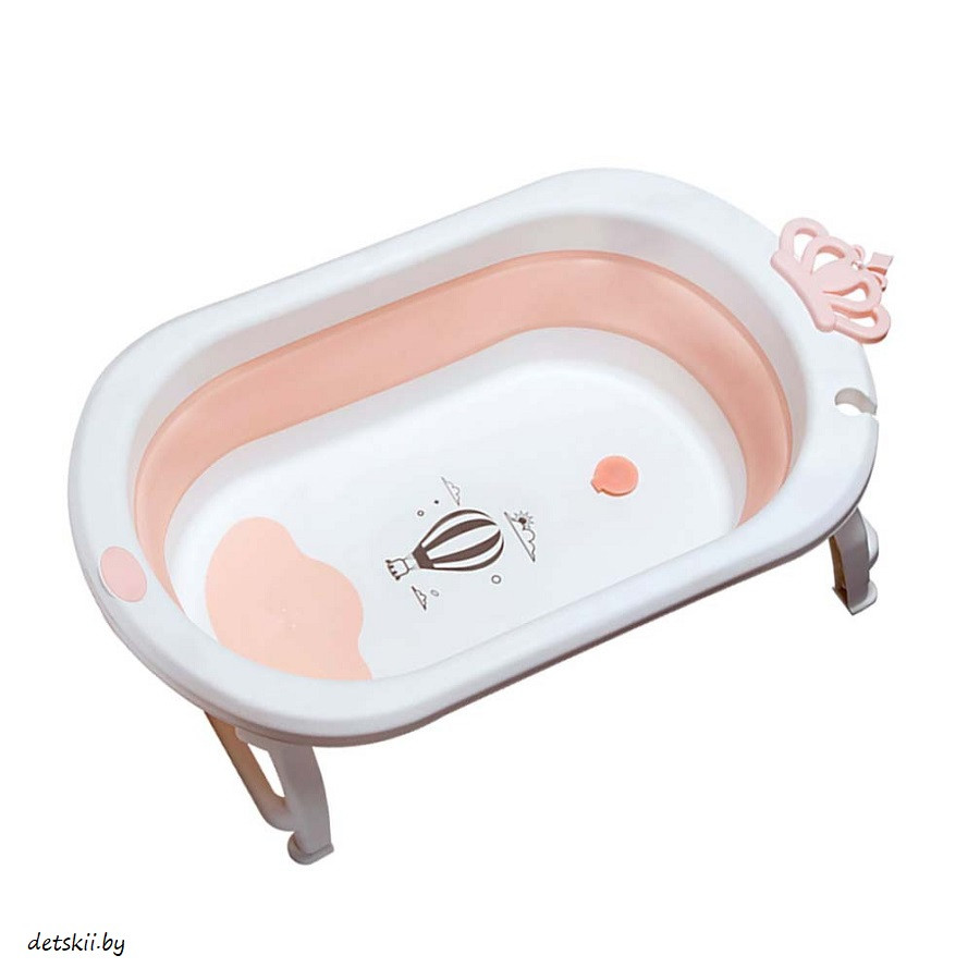 Детская ванна складная Pituso 87 см обновленная Персиковый - фото 1 - id-p189984891