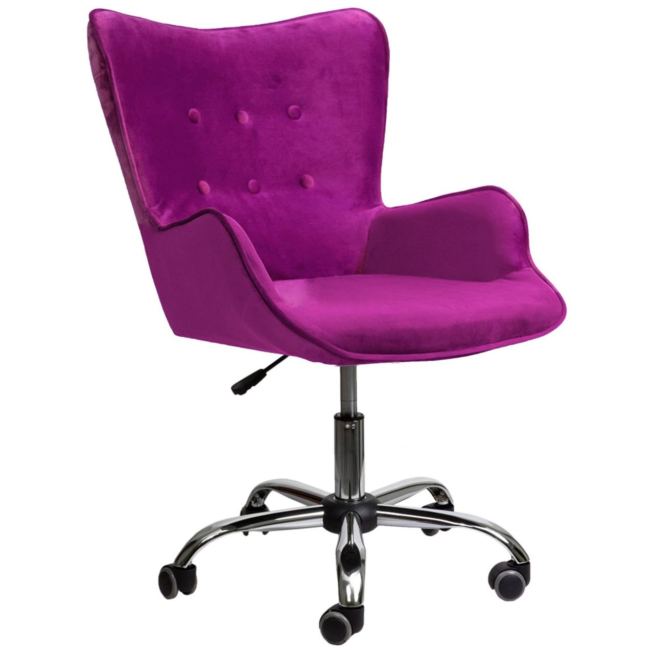 Кресло поворотное Bella, фиолетовый, велюр - фото 1 - id-p173511051