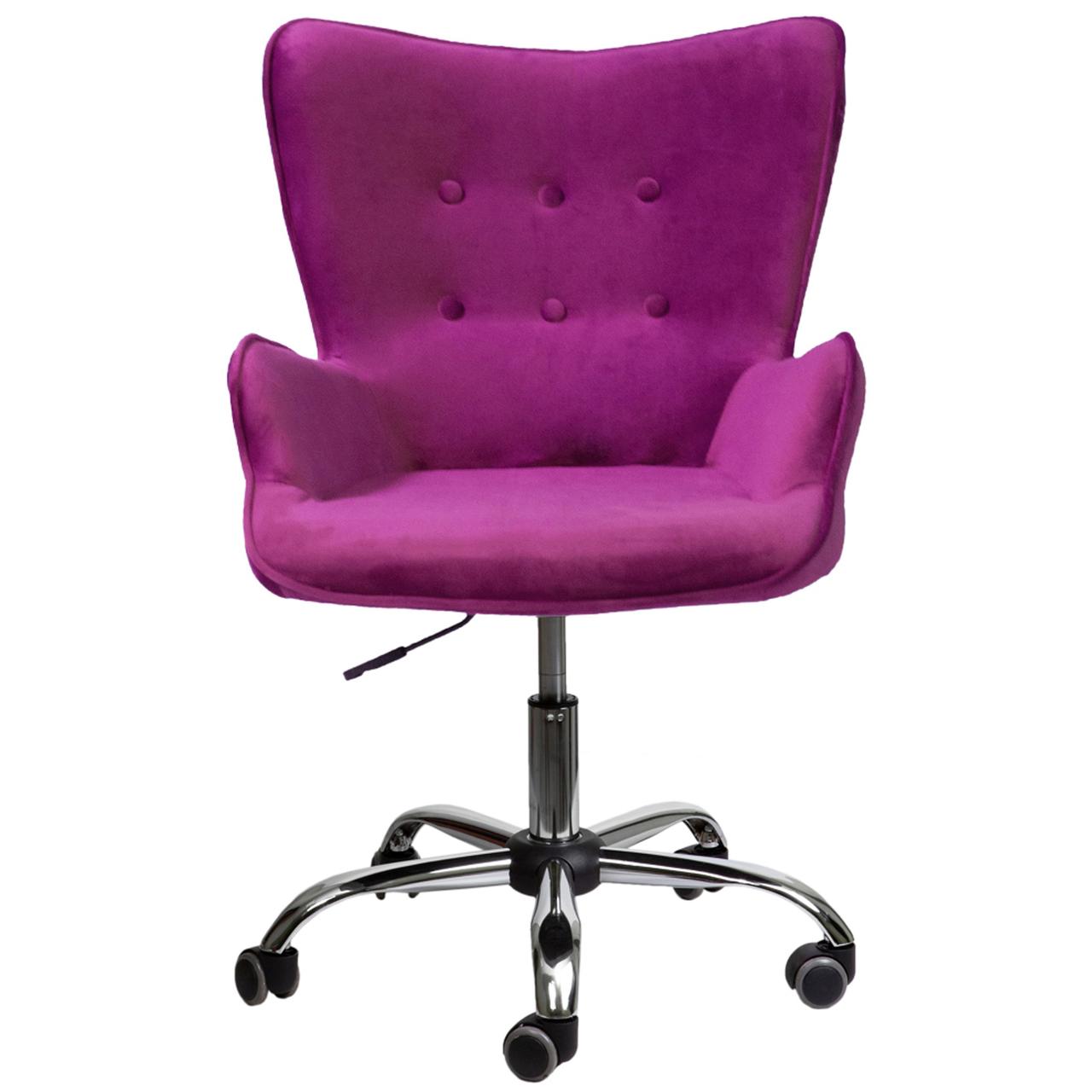 Кресло поворотное Bella, фиолетовый, велюр - фото 4 - id-p173511051